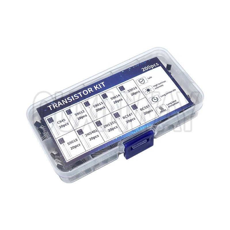 Kit de transistors BJT, 200 pièces, Transistors de puissance bipolaires A1015 BC327 BC337 C1815 S8050 S8850 2N2222 2N2907 2N3904 2N3906 PNP NPN - electronique val - alain