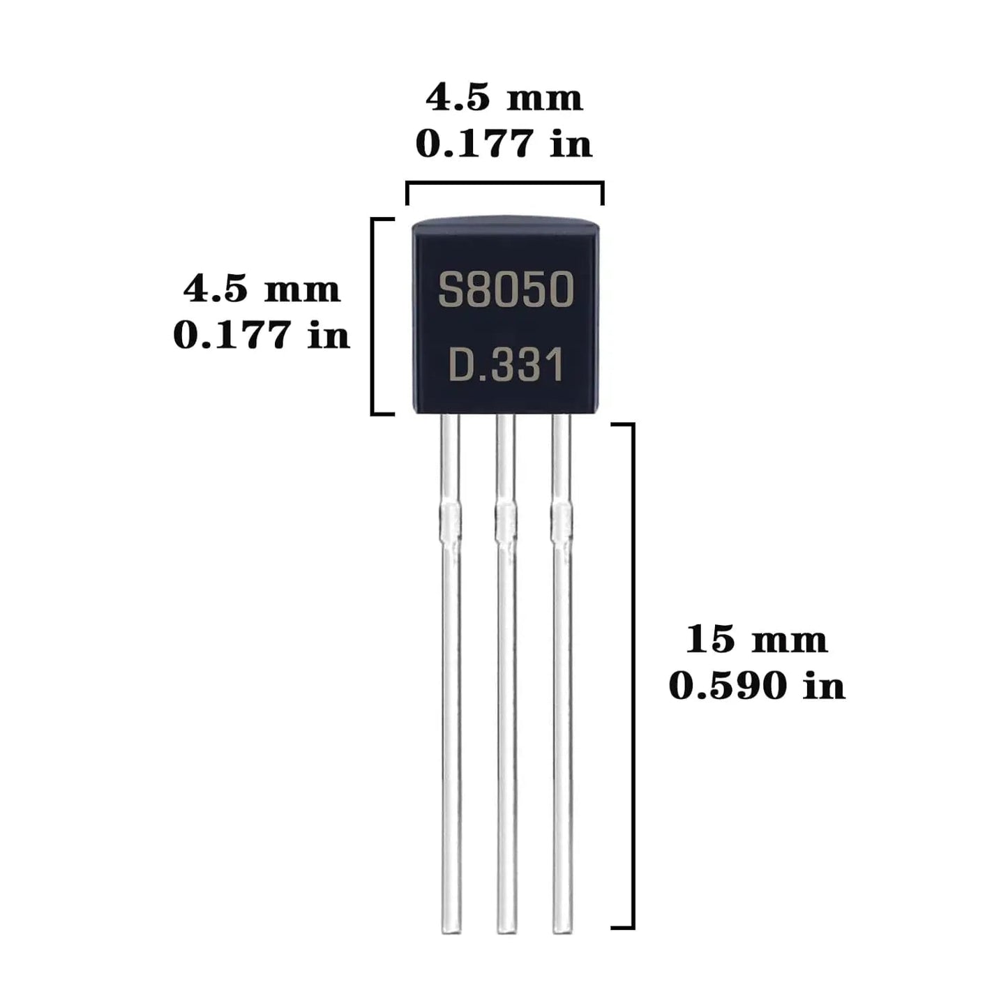 Kit de ul BJT à triode, A1015, BC327, BC337, C1815, S8050, S8850, 2N2222, 2N2907, 2N3904, 2N3906, TO92, PNP, NPN, 480 pièces - electronique val - alain