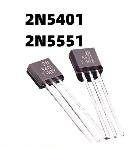 200 pièces 2N5551 et 2N5401 transistors bipolaires TO - 92 (100 pièces chacune) - electronique val - alain