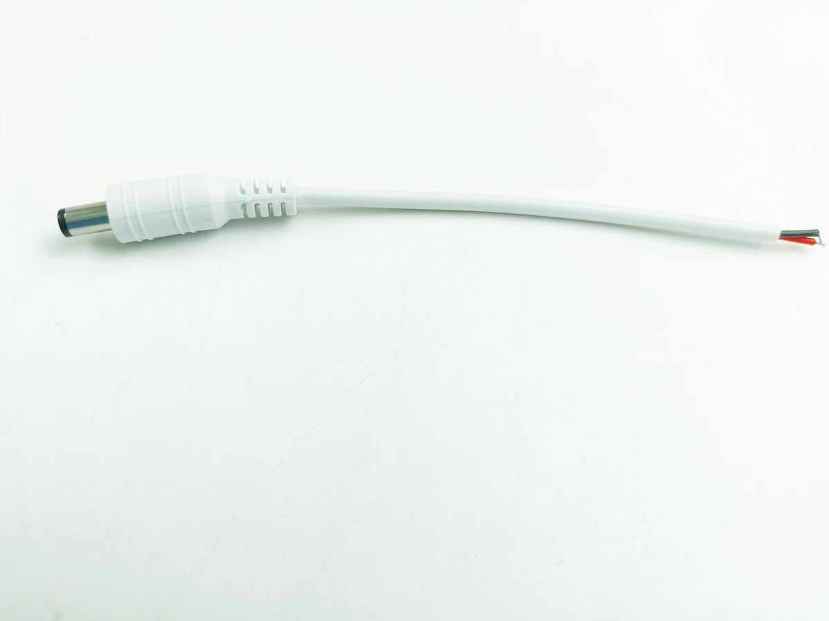 Câble d'Alimentation Mâle et Femelle de 5/10x5.5mm, Connecteur d'Adaptateur Jack pour CCTV, Document Unique 2.1, 3528, Bande Lumineuse LED, 1/5050 Pièces