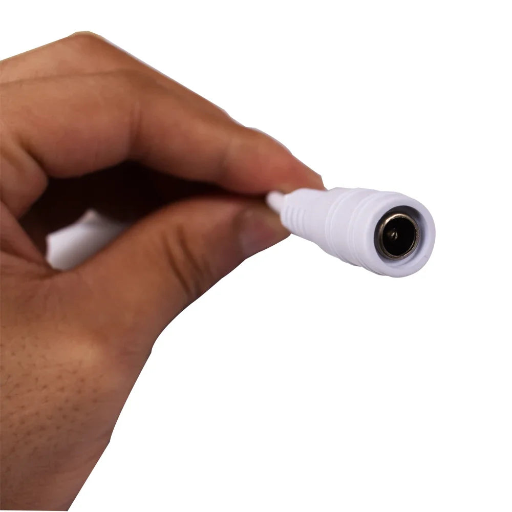 Câble d'Alimentation Mâle et Femelle de 5/10x5.5mm, Connecteur d'Adaptateur Jack pour CCTV, Document Unique 2.1, 3528, Bande Lumineuse LED, 1/5050 Pièces