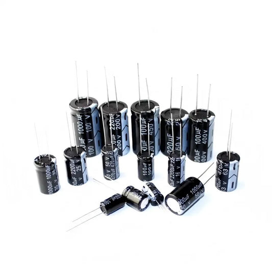 Condensateur électrolytique en aluminium DIP, 10V 16V 25V 35V 50V 63V 100V, 100UF 220UF 330UF 470UF 680UF 1000UF 2200UF4700 10UF 22UF 47UF