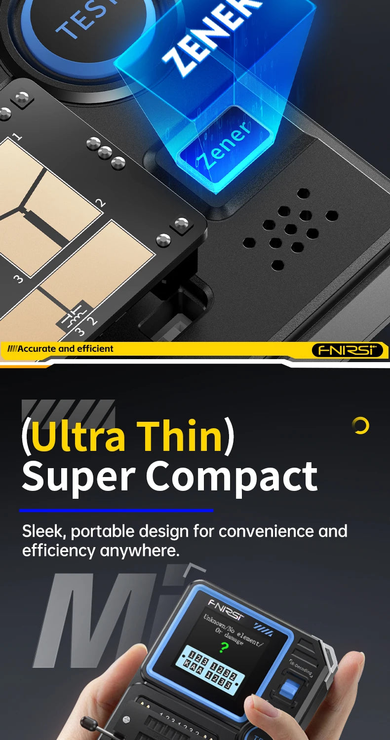 FNIRSI LCR-P1 testeur de Transistor Diode Triode capacité résistance LCR ESR mètre MOSFET NPN PNP SMD testeur multifonction