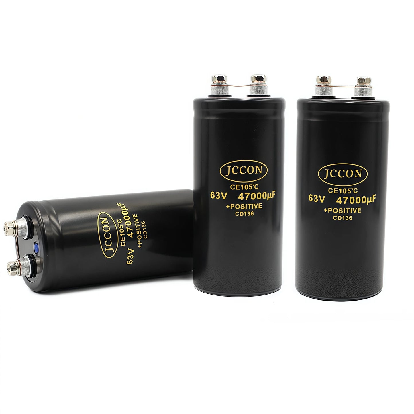 1 pièces 63v 22000uf 63v 47000uf nouveau condensateur à montage sur boulon JCCON adapté aux onduleurs/Machine à souder/grands condensateurs à vis