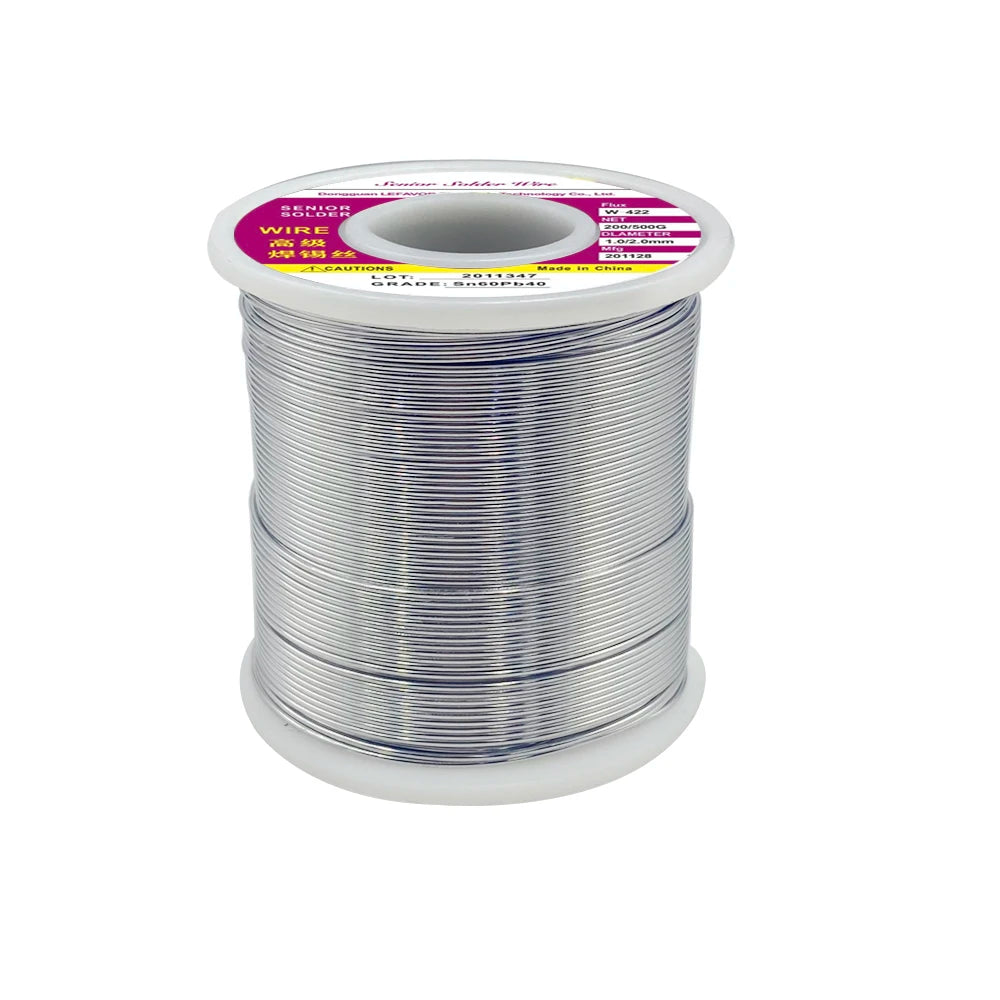 Rouleau de fil à souder à noyau de colophane, soudure, sans nettoyage, haute qualité, réparation électrique, réparation IC, 18 fils fondus, 200g, 300g, 500g