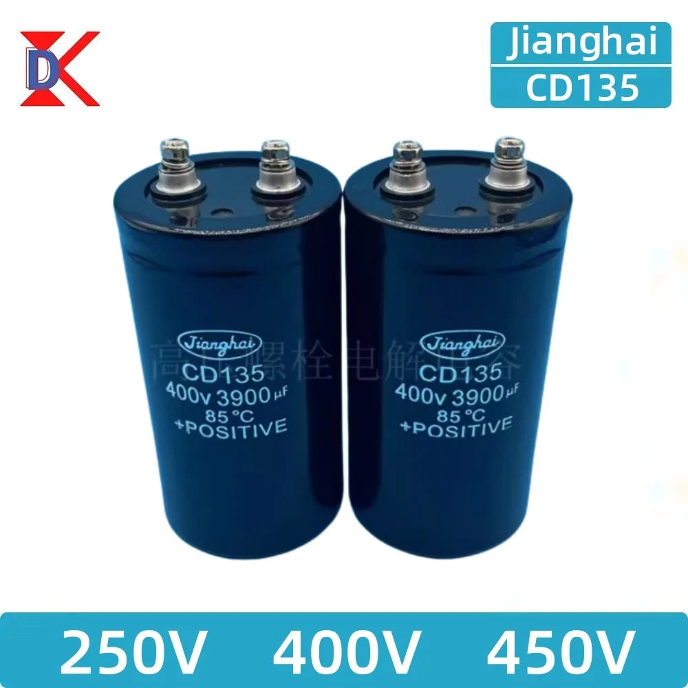 JiangHai-Boulon de puzzles électrolytiques Inverter, 250V, 400V, 450V, 1000UF, 1500UF, 1800UF, 2000UF, 2200UF, 2700UF, 3300UF, 3900UF, 4700UF 5600UF 6800UF 8200UF 10000UF 12000UF 15000UF 22000UF 33000UF