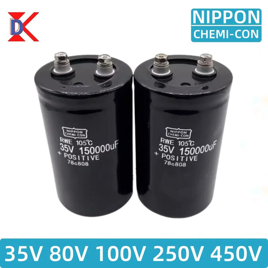 Casse-tête électrolytique en diamant noir, 35V, 80V, 100V, 250V, 450V, 1000UF, 1800UF, 2200UF, 3300UF, 4700UF, 6800UF, 8200UF, 15000UF 22000UF 33000UF 100000UF 150000UF