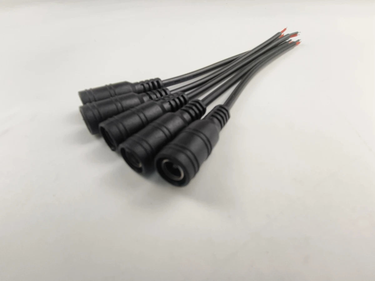 Câble d'Alimentation Mâle et Femelle de 5/10x5.5mm, Connecteur d'Adaptateur Jack pour CCTV, Document Unique 2.1, 3528, Bande Lumineuse LED, 1/5050 Pièces
