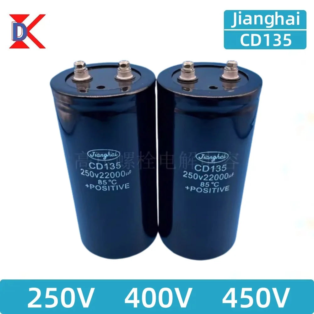 JiangHai-Boulon de puzzles électrolytiques Inverter, 250V, 400V, 450V, 1000UF, 1500UF, 1800UF, 2000UF, 2200UF, 2700UF, 3300UF, 3900UF, 4700UF 5600UF 6800UF 8200UF 10000UF 12000UF 15000UF 22000UF 33000UF