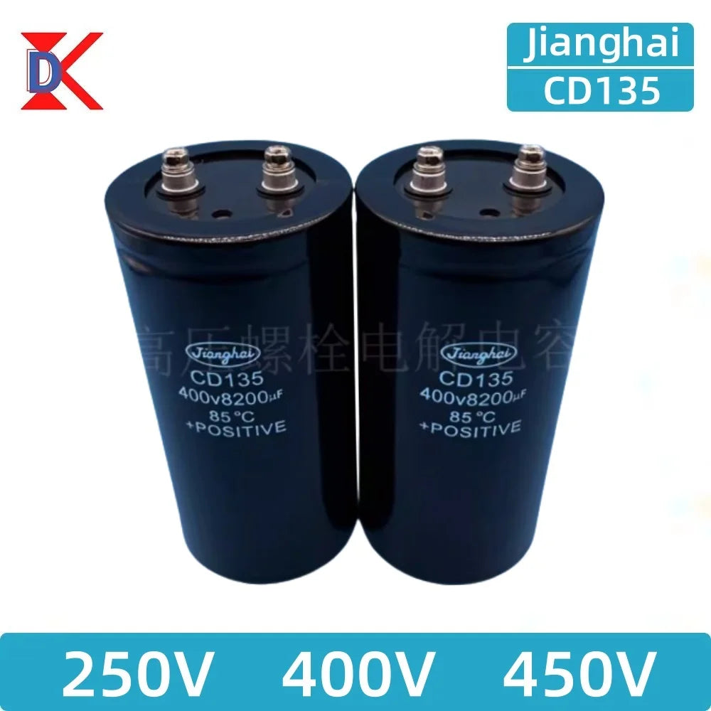 JiangHai-Boulon de puzzles électrolytiques Inverter, 250V, 400V, 450V, 1000UF, 1500UF, 1800UF, 2000UF, 2200UF, 2700UF, 3300UF, 3900UF, 4700UF 5600UF 6800UF 8200UF 10000UF 12000UF 15000UF 22000UF 33000UF