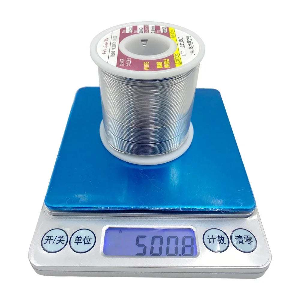 Rouleau de fil à souder à noyau de colophane, soudure, sans nettoyage, haute qualité, réparation électrique, réparation IC, 18 fils fondus, 200g, 300g, 500g