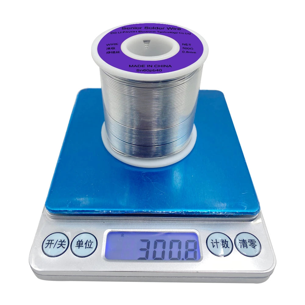 Rouleau de fil à souder à noyau de colophane, soudure, sans nettoyage, haute qualité, réparation électrique, réparation IC, 18 fils fondus, 200g, 300g, 500g