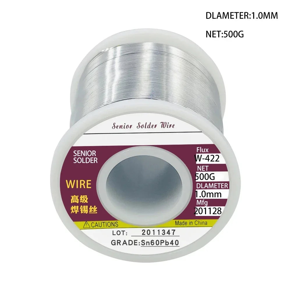 Rouleau de fil à souder à noyau de colophane, soudure, sans nettoyage, haute qualité, réparation électrique, réparation IC, 18 fils fondus, 200g, 300g, 500g