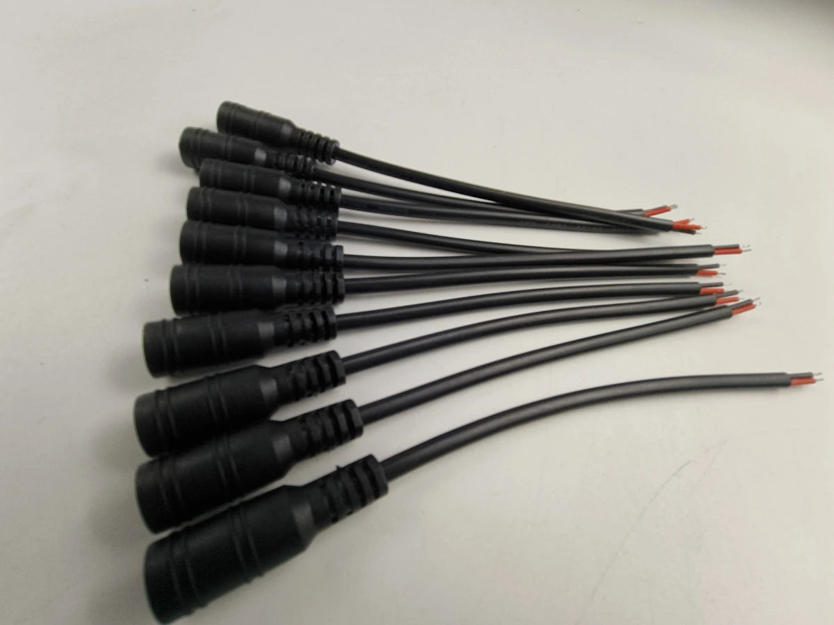 Câble d'Alimentation Mâle et Femelle de 5/10x5.5mm, Connecteur d'Adaptateur Jack pour CCTV, Document Unique 2.1, 3528, Bande Lumineuse LED, 1/5050 Pièces