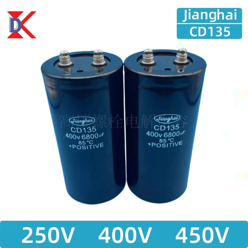 JiangHai-Boulon de puzzles électrolytiques Inverter, 250V, 400V, 450V, 1000UF, 1500UF, 1800UF, 2000UF, 2200UF, 2700UF, 3300UF, 3900UF, 4700UF 5600UF 6800UF 8200UF 10000UF 12000UF 15000UF 22000UF 33000UF