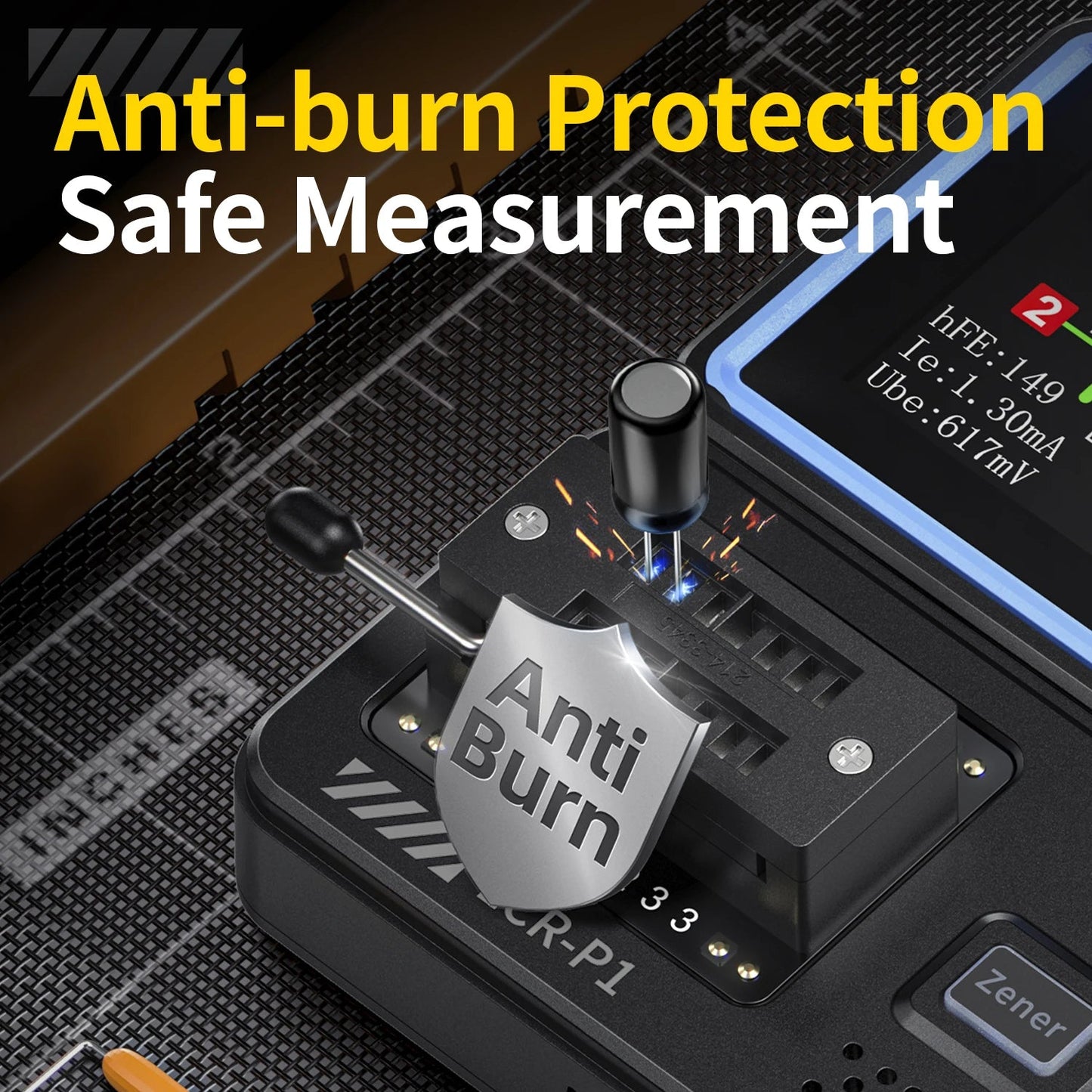 FNIRSI LCR - P1 testeur de Transistor Diode Triode capacité résistance LCR ESR mètre MOSFET NPN PNP SMD testeur multifonction - electronique val - alain