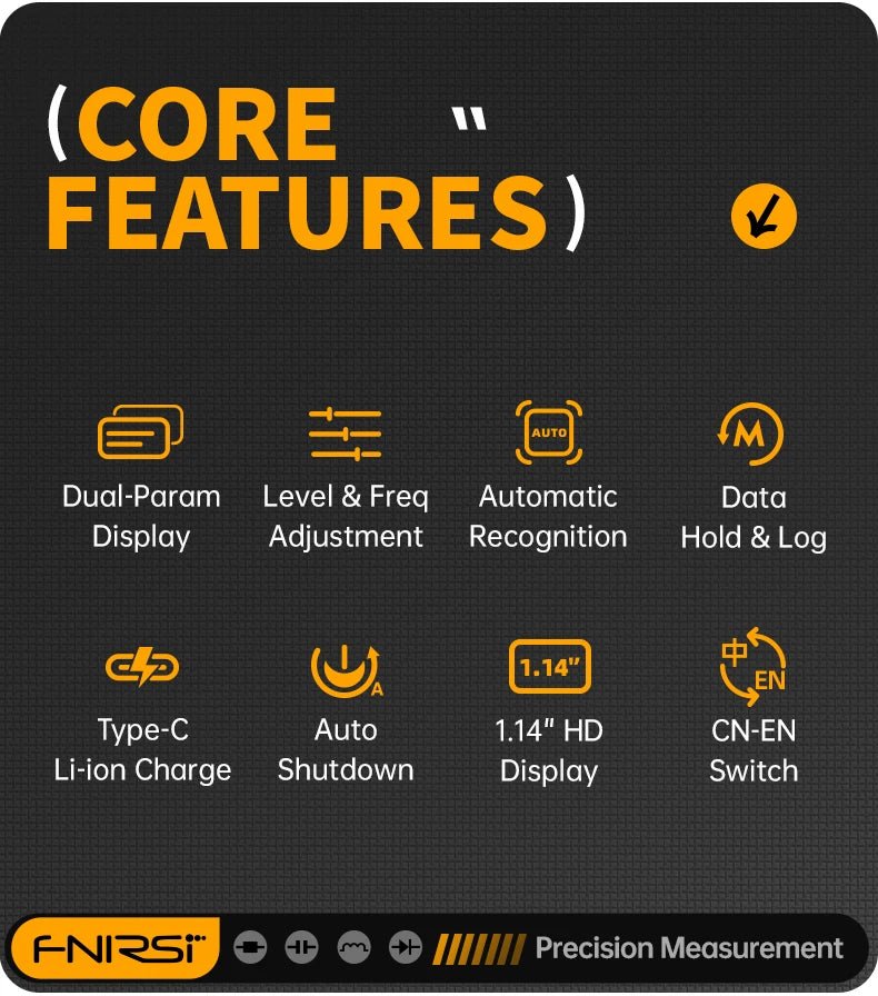 FNIRSI LCR - ST1 Mini pince à épiler intelligente LCR SMD ESR testeur résistance capacité Inductance continuité Diode Test outils de mesure - electronique val - alain