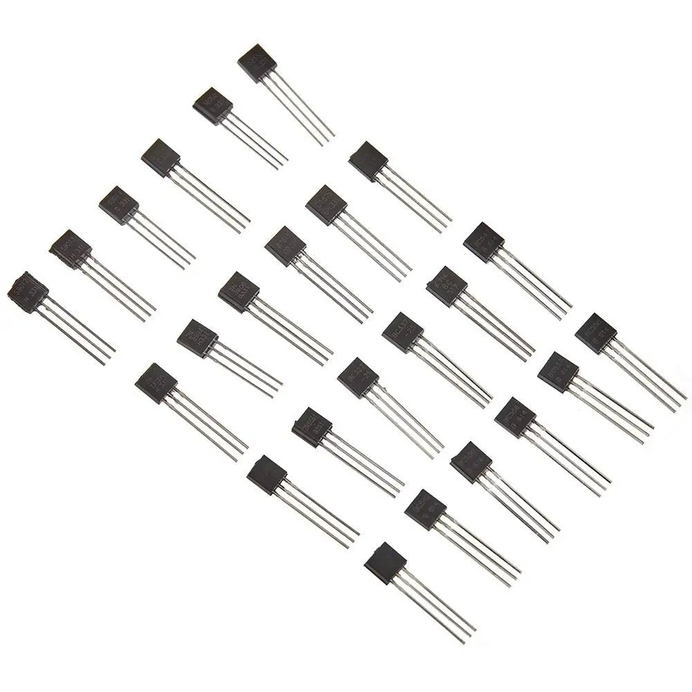Kit de ul BJT à triode, A1015, BC327, BC337, C1815, S8050, S8850, 2N2222, 2N2907, 2N3904, 2N3906, TO92, PNP, NPN, 480 pièces - electronique val - alain